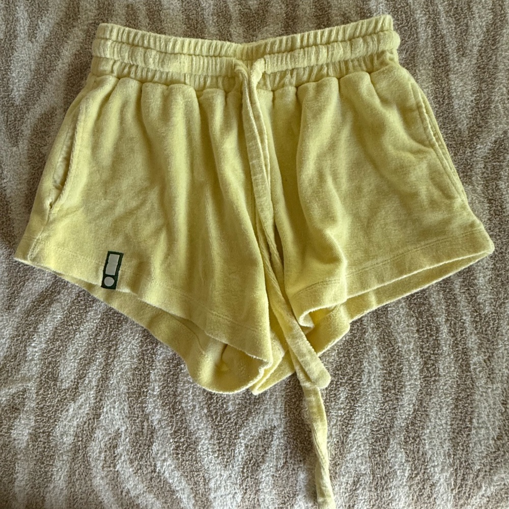 Daily Drills Yellow Towel Terry shorts XS/S